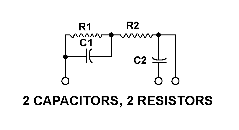 2 CAPACITORS, 2 RESISTORS style nsn 5915-00-933-2638