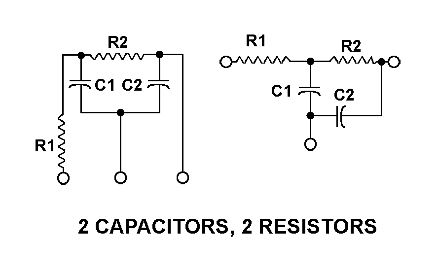 2 CAPACITORS, 2 RESISTORS style nsn 5915-01-140-9207