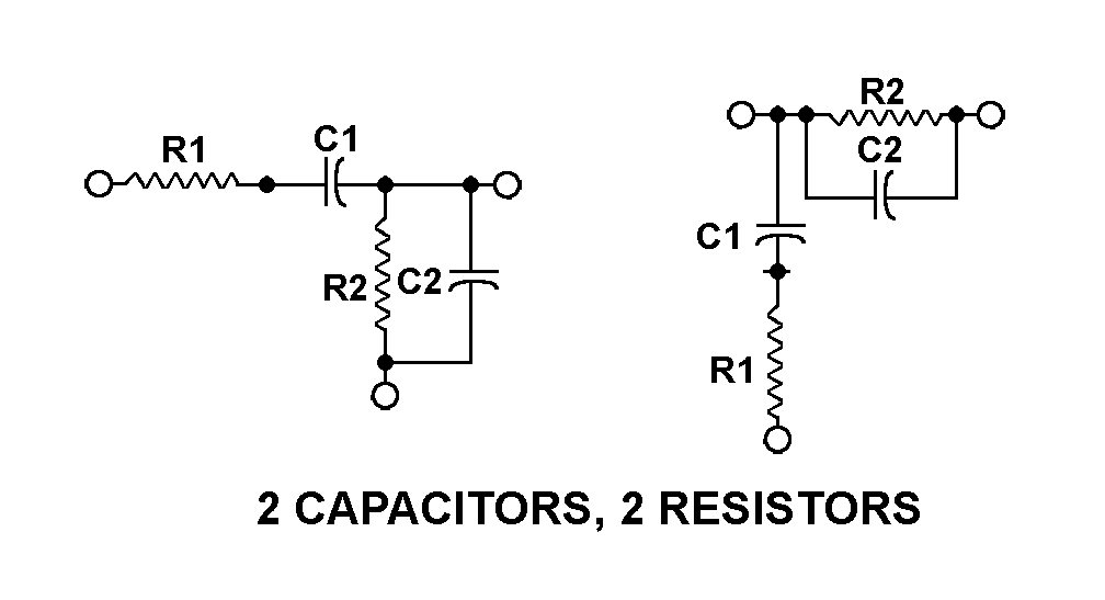 2 CAPACITORS, 2 RESISTORS style nsn 5915-00-476-8059