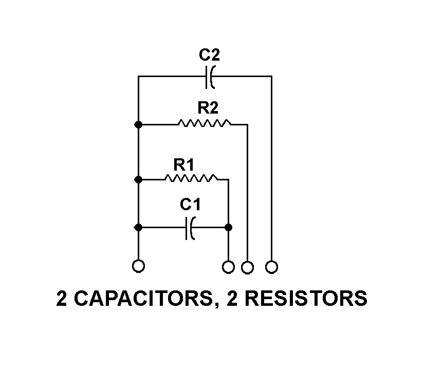 2 CAPACITORS, 2 RESISTORS style nsn 5915-00-933-2638