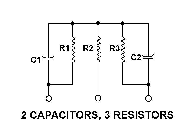 2 CAPACITORS, 3 RESISTORS style nsn 5915-00-933-2635