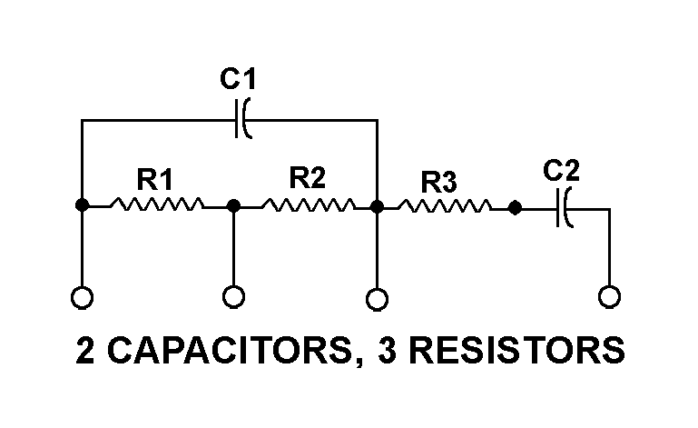 2 CAPACITORS, 3 RESISTORS style nsn 5915-00-933-2635