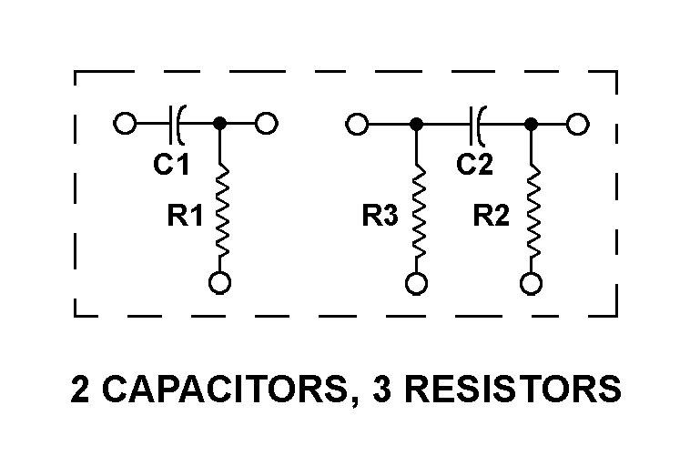 2 CAPACITORS, 3 RESISTORS style nsn 5915-00-933-2635