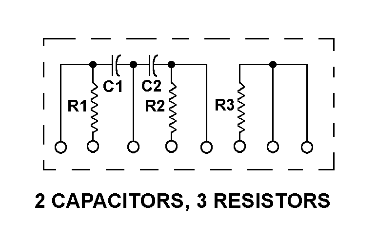 2 CAPACITORS, 3 RESISTORS style nsn 5915-00-933-2635