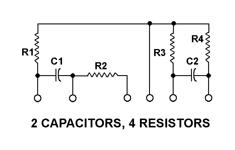 2 CAPACITORS, 4 RESISTORS style nsn 5915-01-338-2202