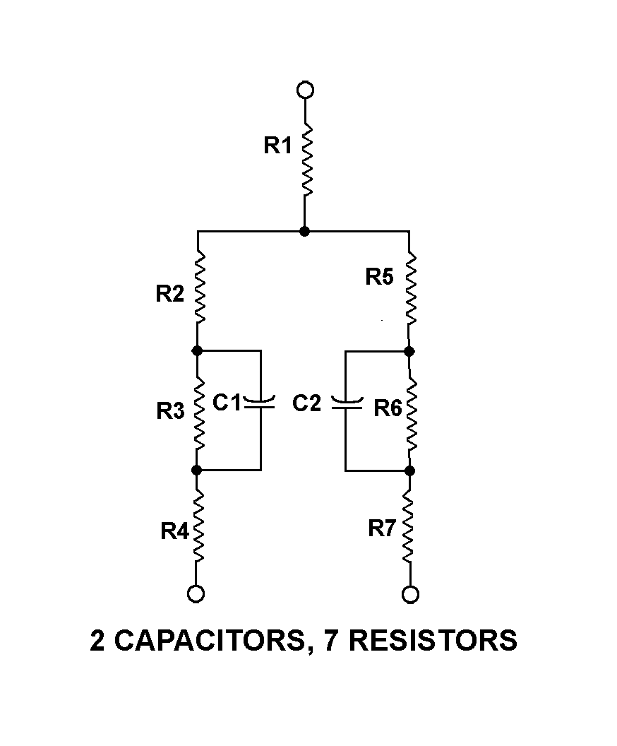 2 CAPACITORS, 7 RESISTORS style nsn 5915-01-314-6407