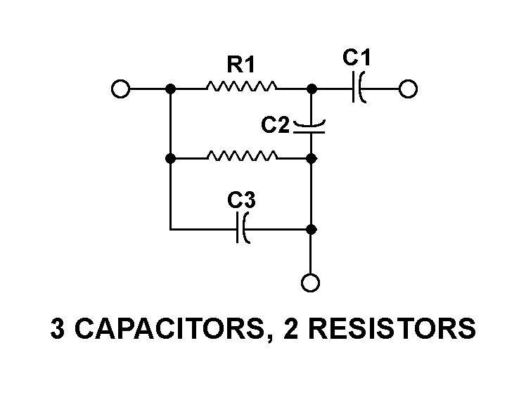 3 CAPACITORS, 2 RESISTORS style nsn 5915-01-314-6404