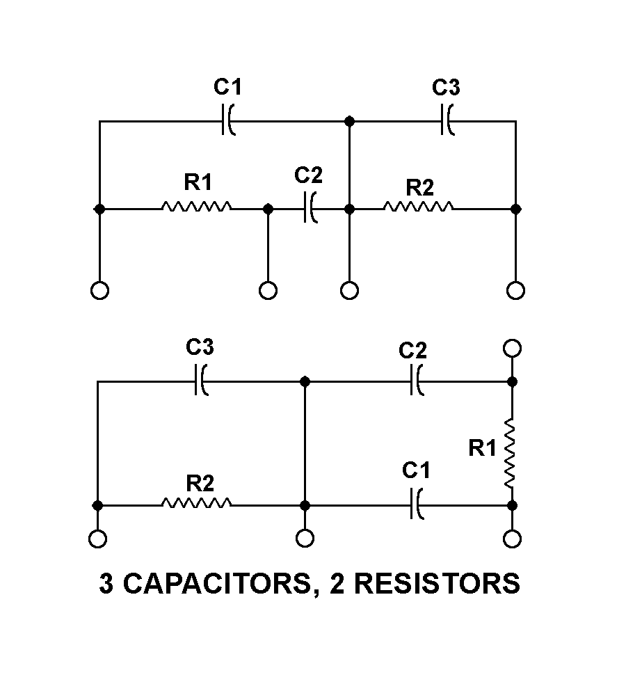 3 CAPACITORS, 2 RESISTORS style nsn 5915-01-314-6404