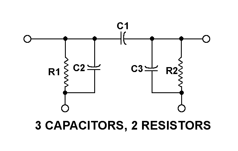 3 CAPACITORS, 2 RESISTORS style nsn 5915-01-314-6404