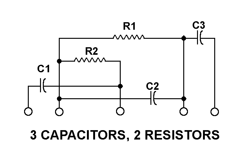 3 CAPACITORS, 2 RESISTORS style nsn 5915-01-314-6404