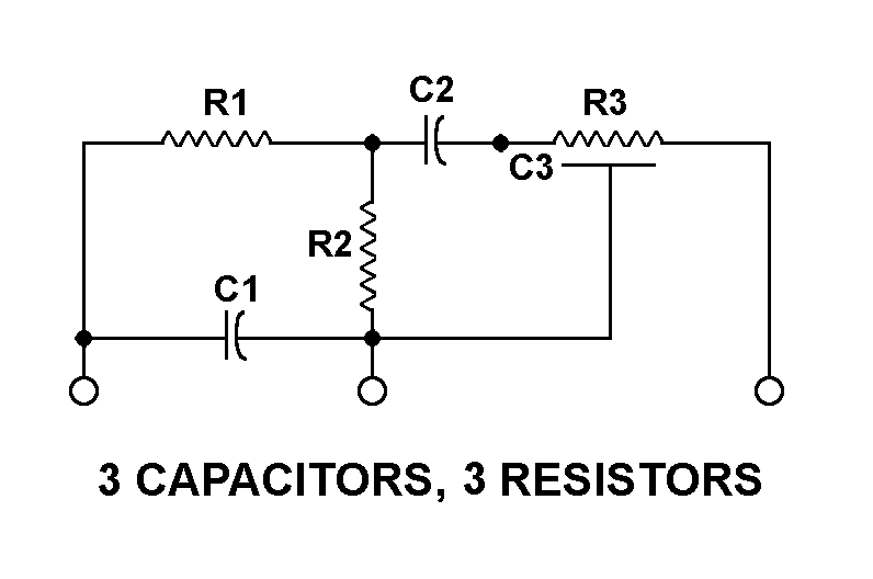 3 CAPACITORS, 3 RESISTORS style nsn 5915-01-376-3123