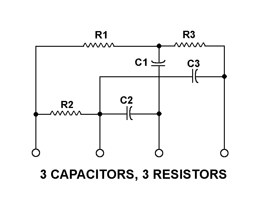 3 CAPACITORS, 3 RESISTORS style nsn 5915-01-356-8595