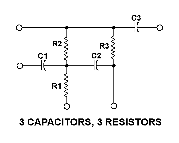 3 CAPACITORS, 3 RESISTORS style nsn 5915-01-236-1107