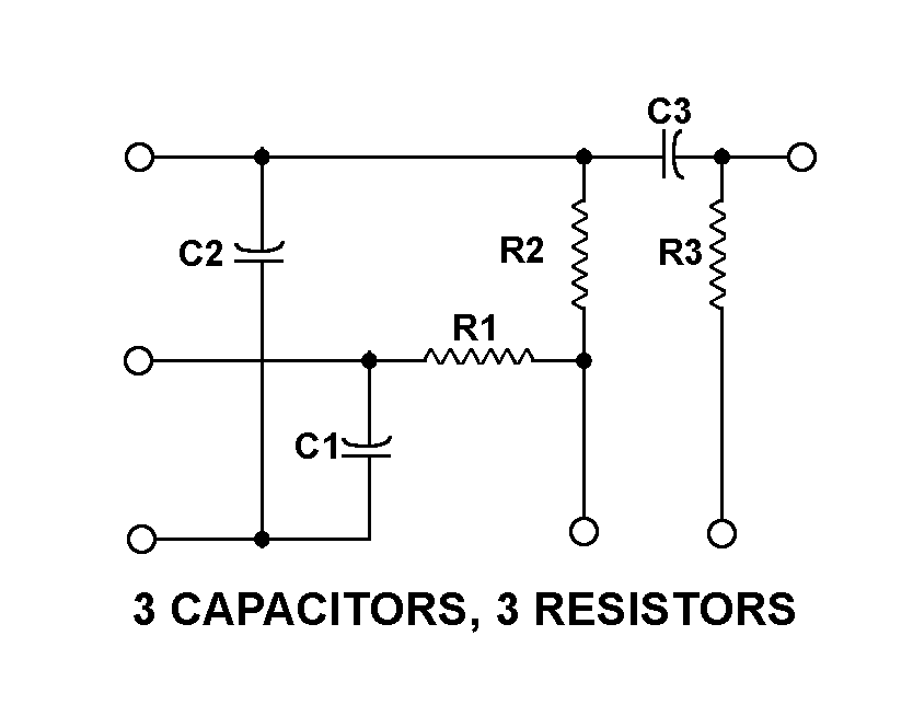 3 CAPACITORS, 3 RESISTORS style nsn 5915-01-356-8595