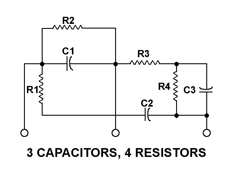 3 CAPACITORS, 4 RESISTORS style nsn 5915-01-304-9115