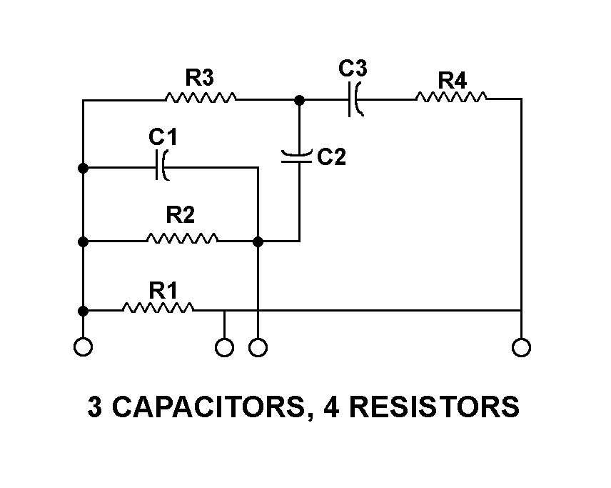 3 CAPACITORS, 4 RESISTORS style nsn 5915-01-304-9115