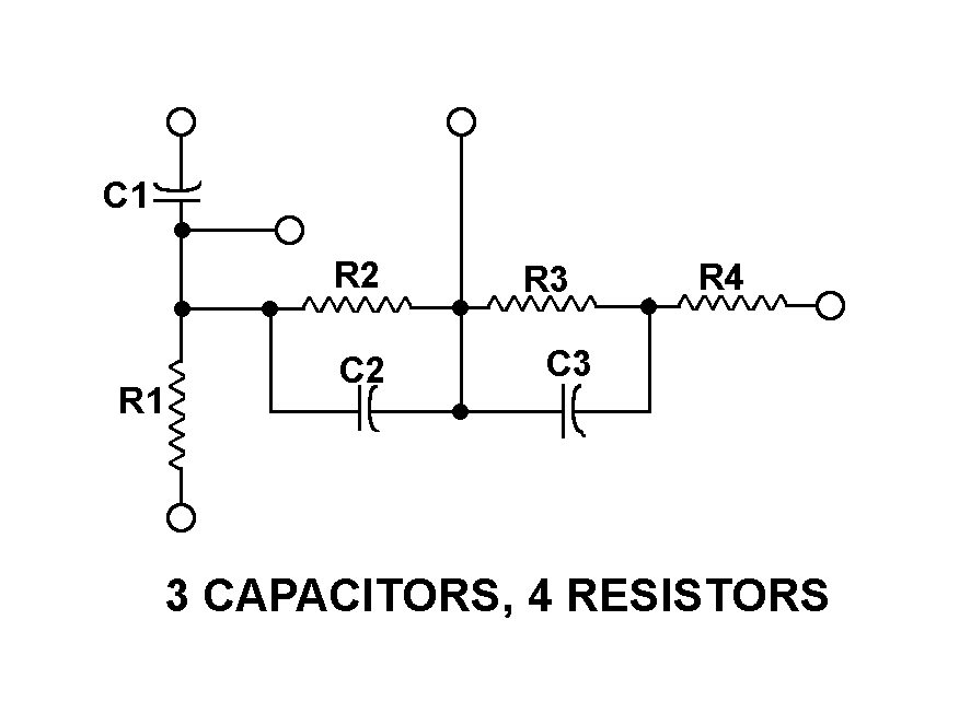 3 CAPACITORS, 4 RESISTORS style nsn 5915-01-304-9115