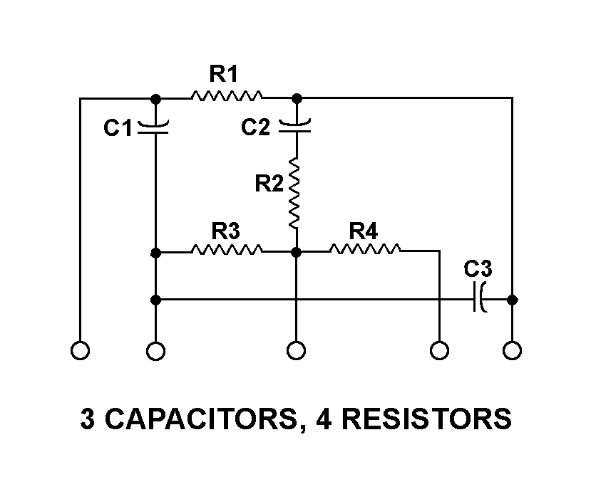 3 CAPACITORS, 4 RESISTORS style nsn 5915-01-304-9115