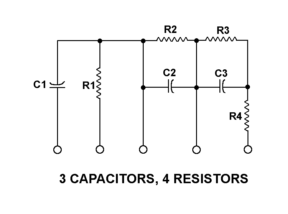 3 CAPACITORS, 4 RESISTORS style nsn 5915-01-304-9115