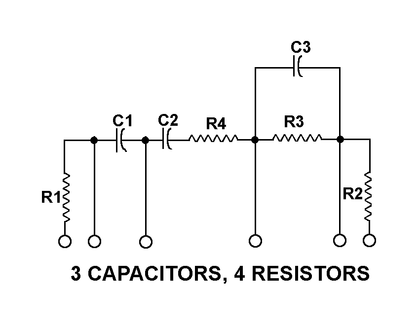 3 CAPACITORS, 4 RESISTORS style nsn 5915-01-304-9115