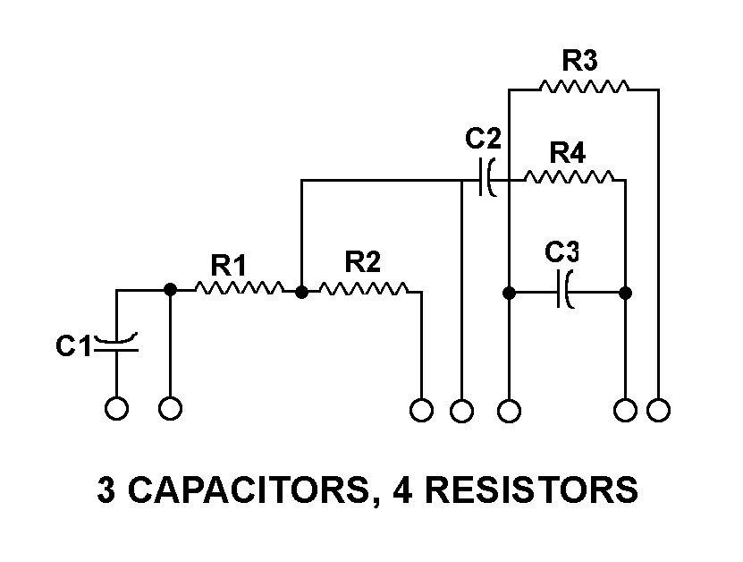 3 CAPACITORS, 4 RESISTORS style nsn 5915-01-304-9115