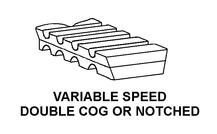 VARIABLE SPEED DOUBLE COG OR NOTCHED style nsn 3030-01-499-5184