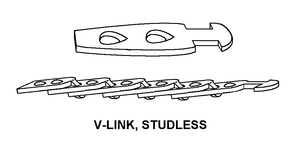 V-LINK, STUDLESS style nsn 3030-01-423-9071