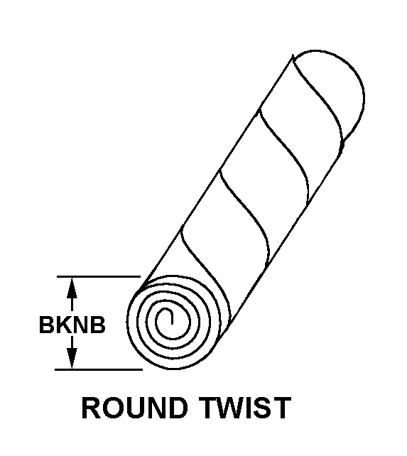 ROUND TWIST style nsn 3030-00-868-0951