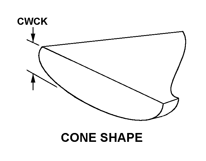 CONE SHAPE style nsn 3030-01-349-9057