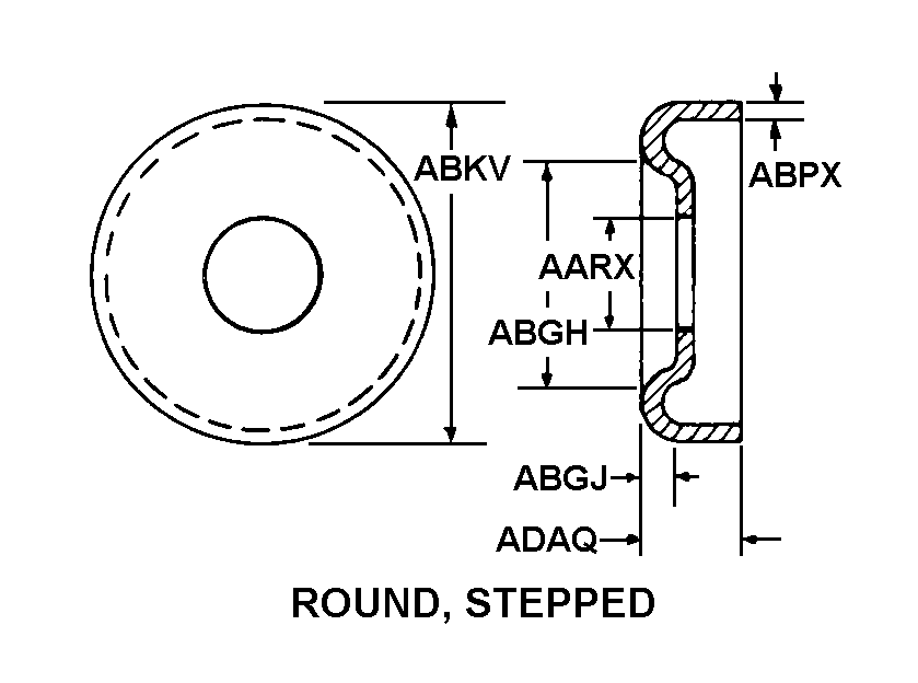 ROUND, STEPPED style nsn 2520-01-222-7588