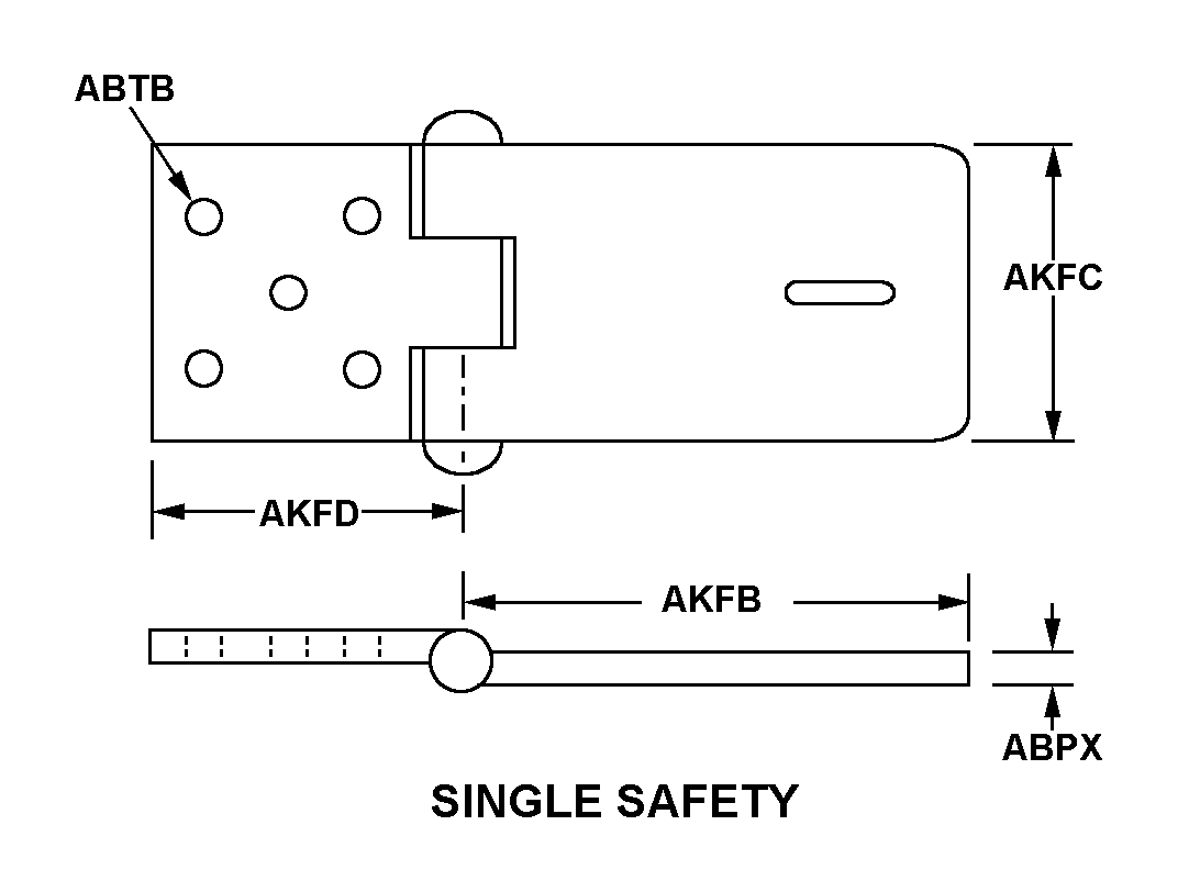 SINGLE SAFETY style nsn 5340-01-212-6217
