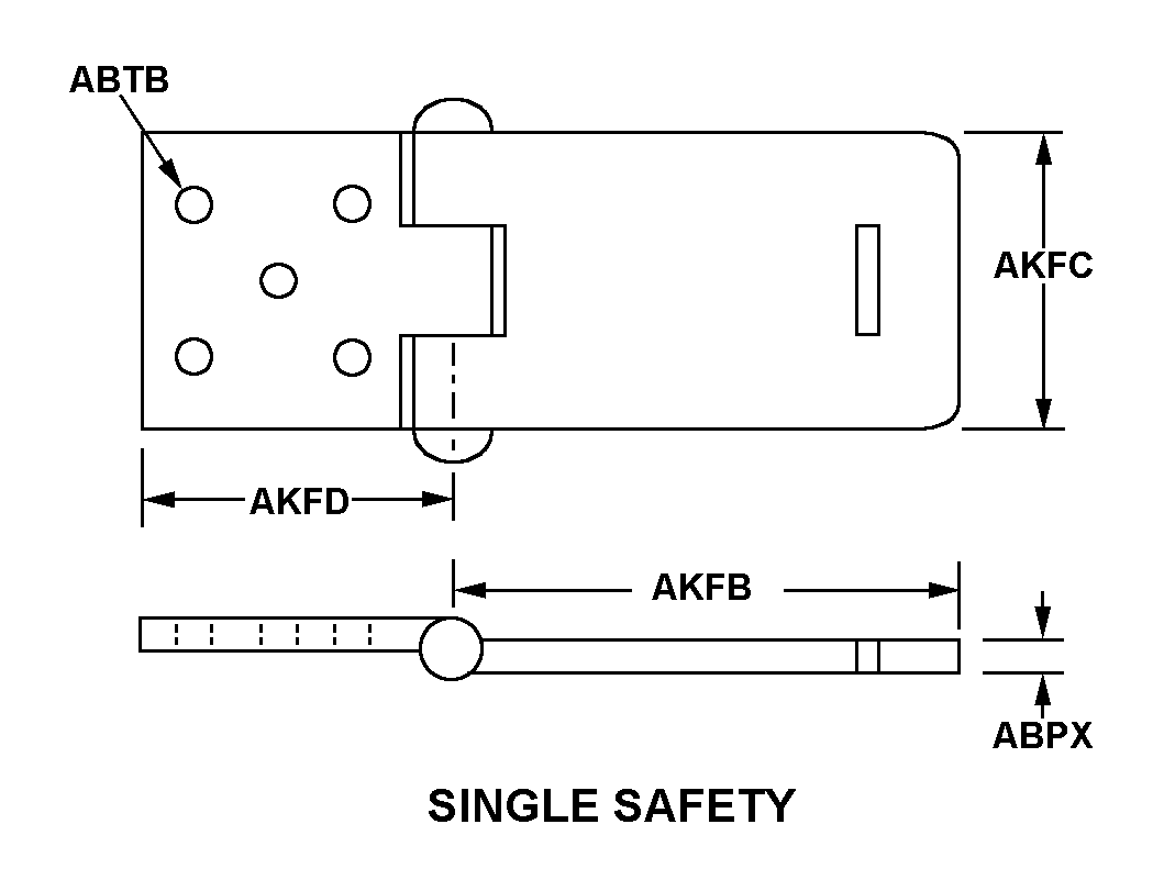 SINGLE SAFETY style nsn 5340-01-252-5383