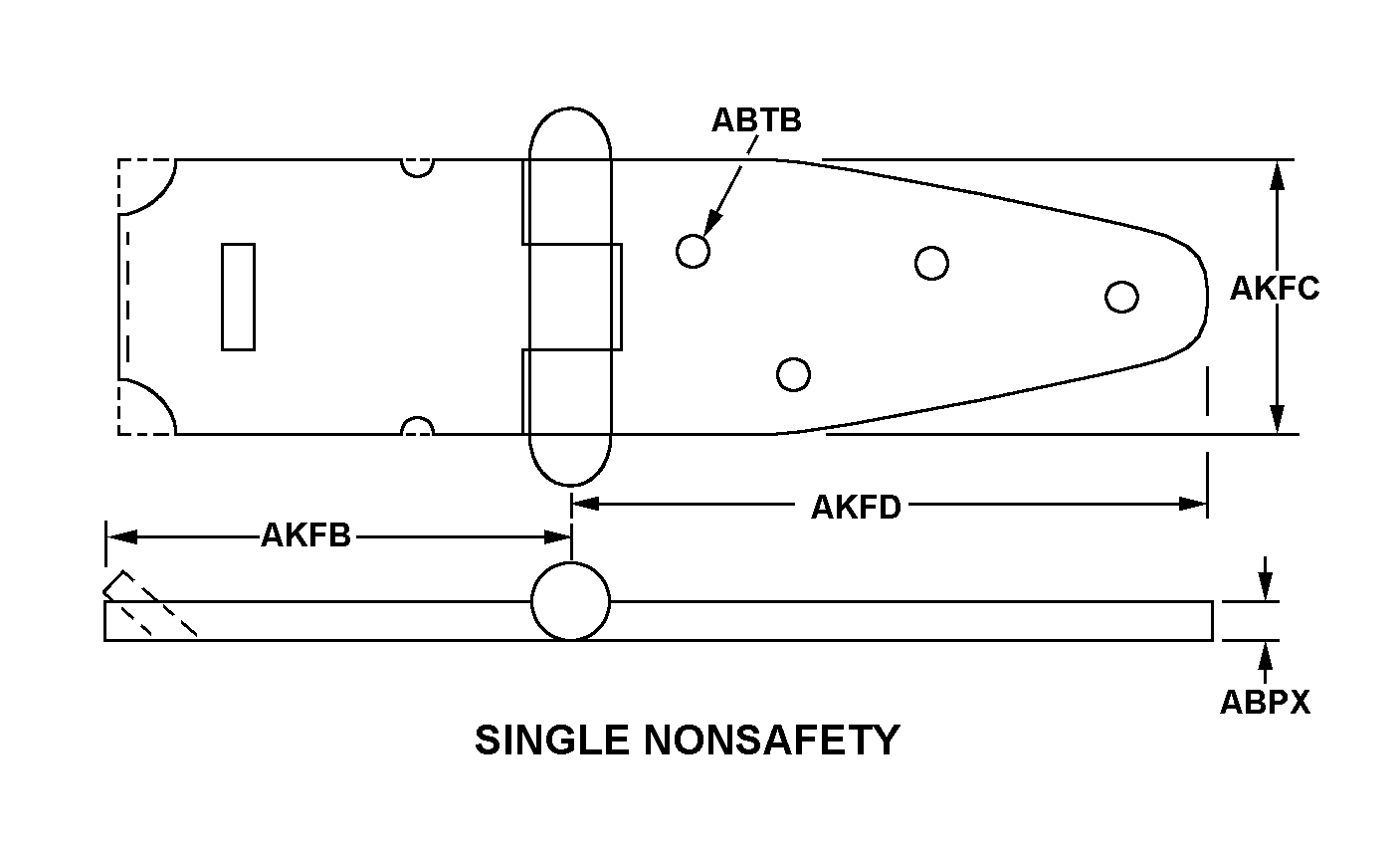 SINGLE NONSAFETY style nsn 5340-00-551-6587