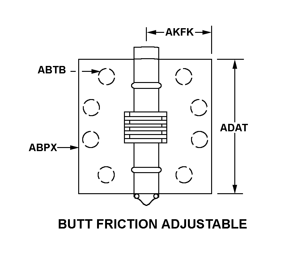 BUTT FRICTION ADJUSTABLE style nsn 5340-01-244-6108