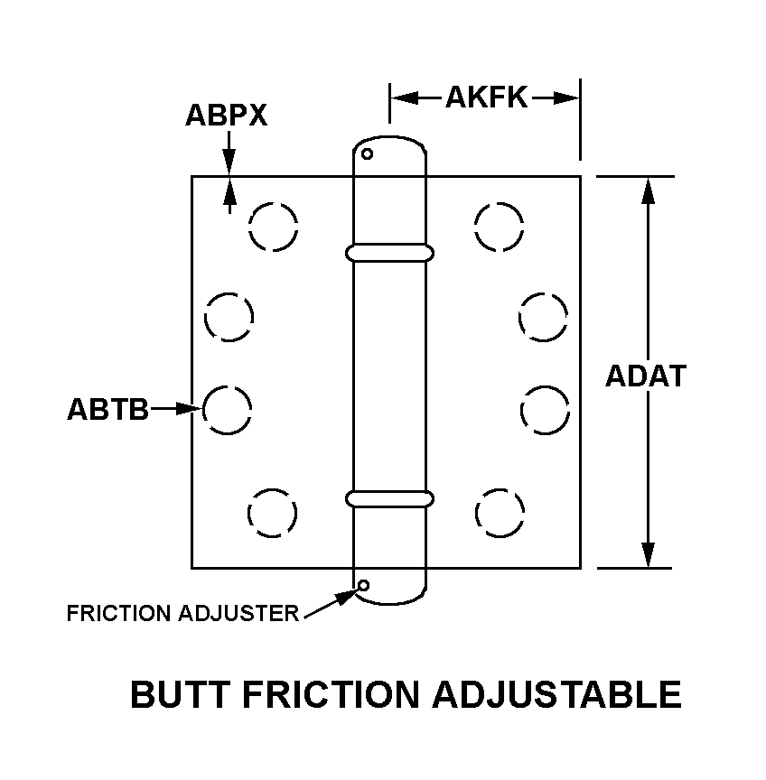 BUTT FRICTION ADJUSTABLE style nsn 5340-01-244-6108