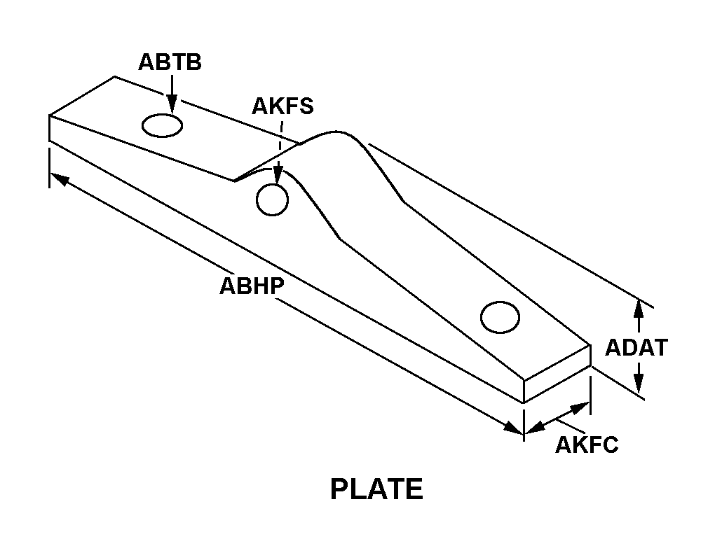 PLATE style nsn 5340-01-619-7228