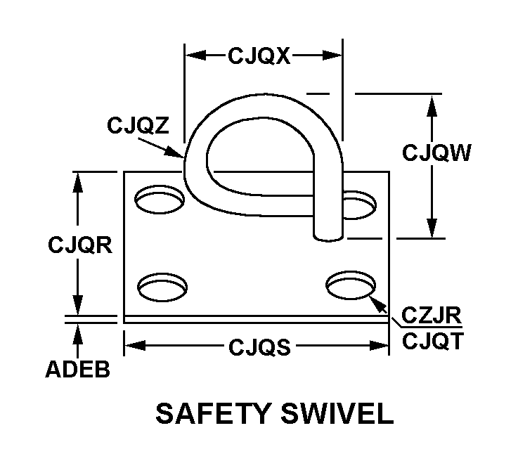 SAFETY SWIVEL style nsn 5340-00-234-8425