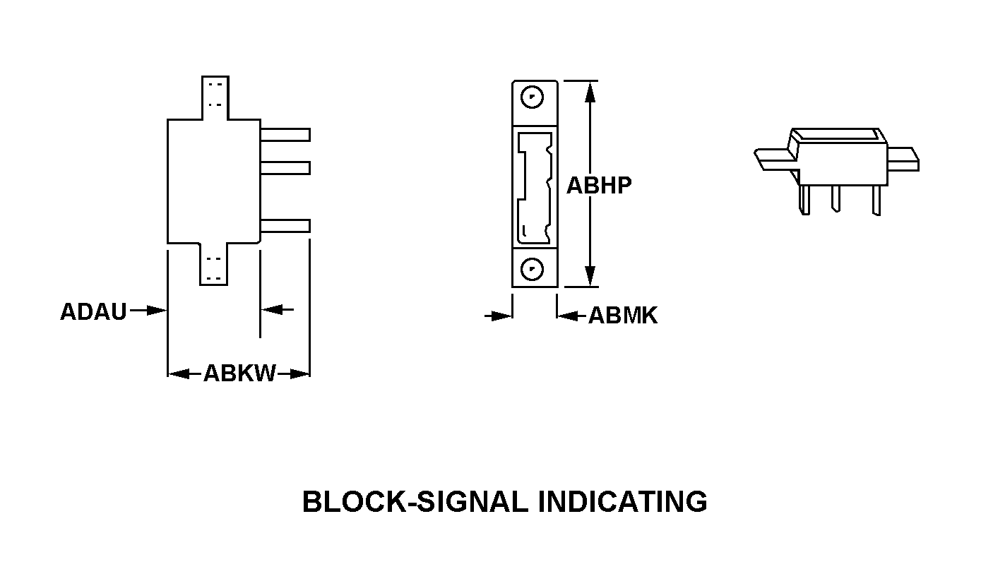 BLOCK-SIGNAL INDICATING style nsn 5920-00-968-3238