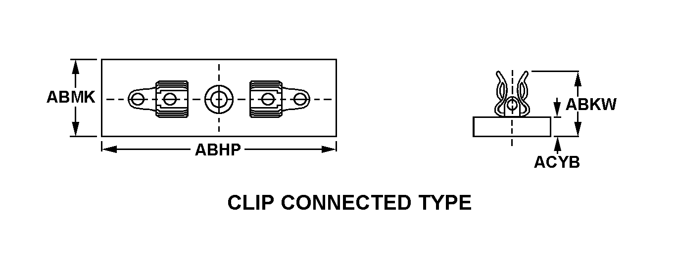 CLIP CONNECTED TYPE style nsn 5920-00-391-5849