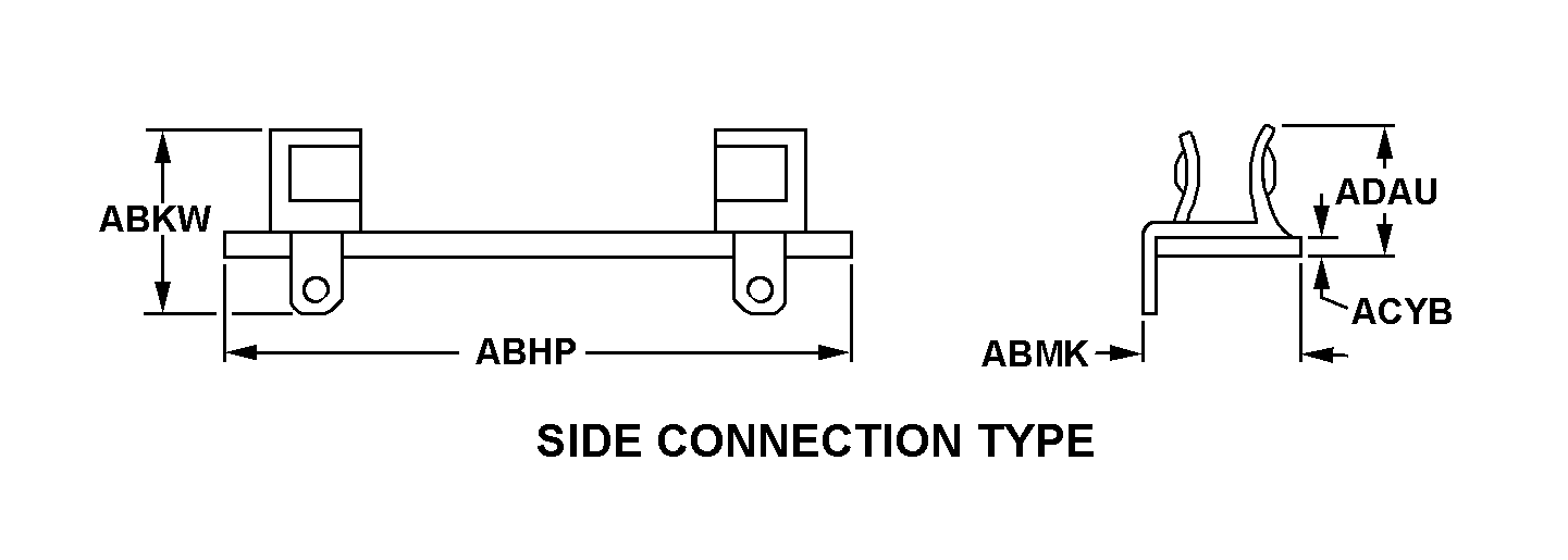 SIDE CONNECTION TYPE style nsn 5920-00-280-4071