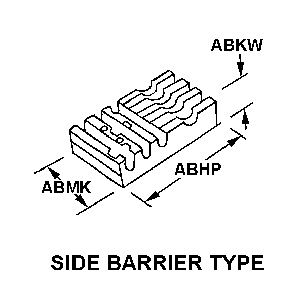 SIDE BARRIER TYPE style nsn 5920-01-261-4632