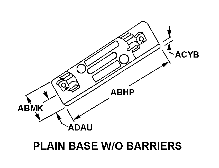 PLAIN BASE W/O BARRIERS style nsn 5920-01-024-4143