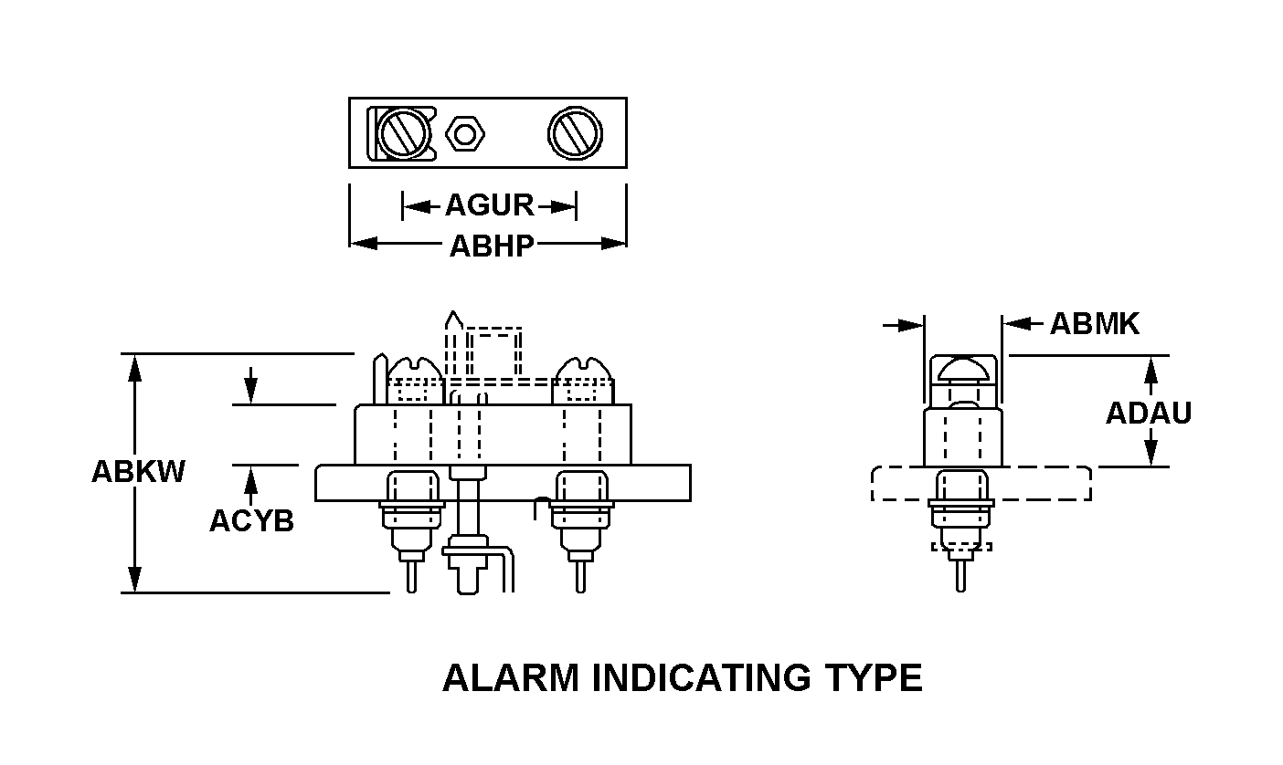 ALARM INDICATING TYPE style nsn 5920-01-567-8243