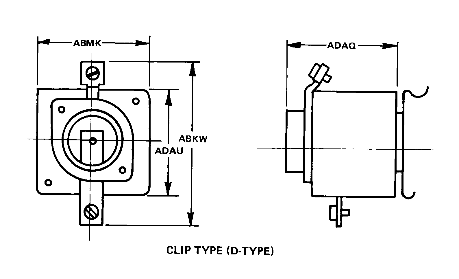 CLIP TYPE (D-TYPE) style nsn 5920-01-433-1048