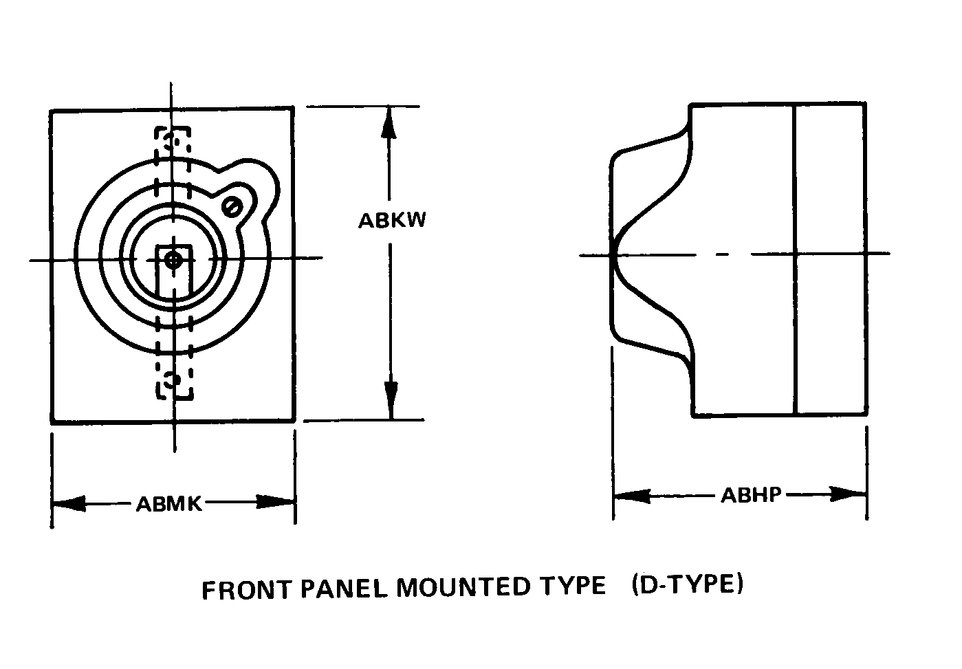 FRONT PANEL MOUNTED TYPE (D-TYPE) style nsn 5920-01-269-8290