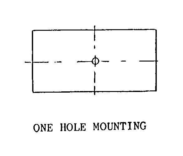 ONE HOLE MOUNTING style nsn 5920-01-457-3012