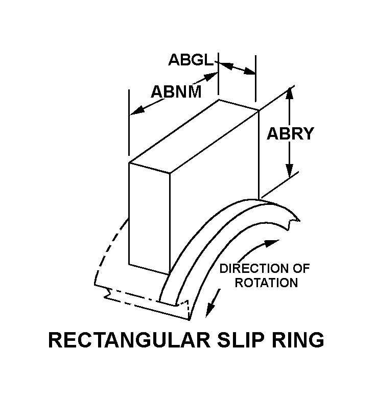 RECTANGULAR SLIP RING style nsn 5977-00-732-1271