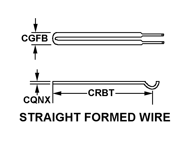 STRAIGHT FORMED WIRE style nsn 5977-01-077-3121