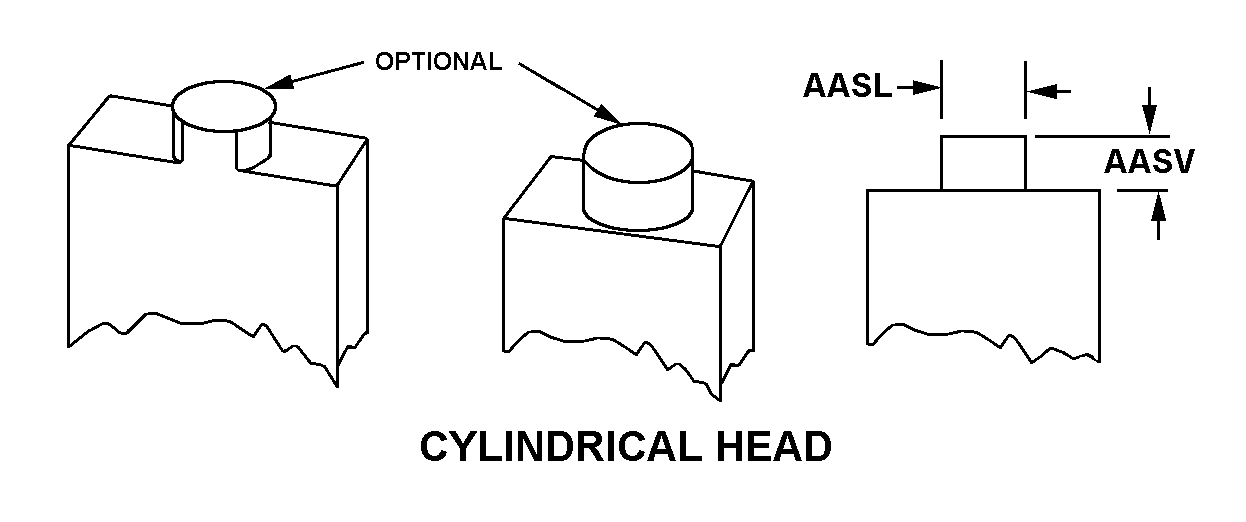 CYLINDRICAL HEAD style nsn 5977-00-548-9807