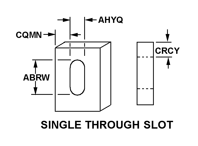 SINGLE THROUGH SLOT style nsn 5977-00-074-3333